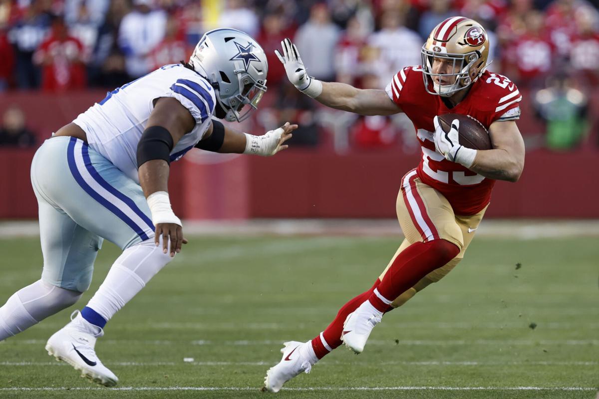 Christian McCaffrey ties 49ers consecutive touchdown game streak - Sactown  Sports