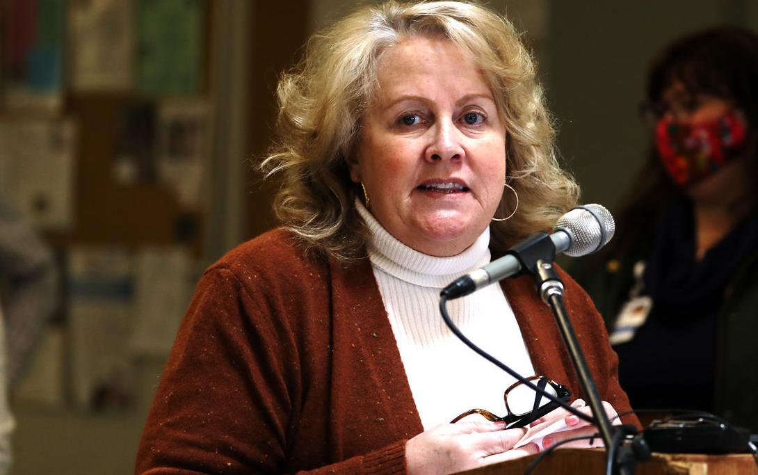 Butte public health officer Karen Sullivan speaks