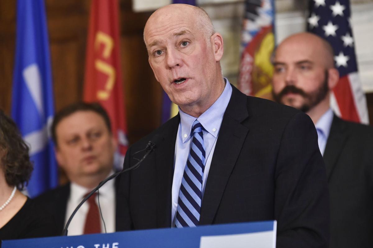 Gov. Greg Gianforte speaks at a press conference