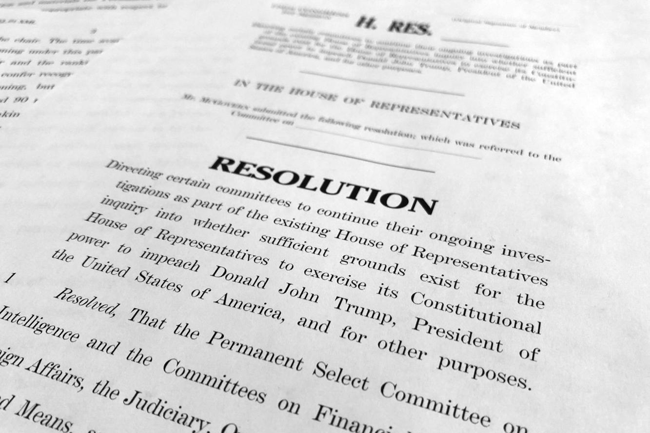 Read it yourself House releases text of resolution authorizing next phase of impeachment