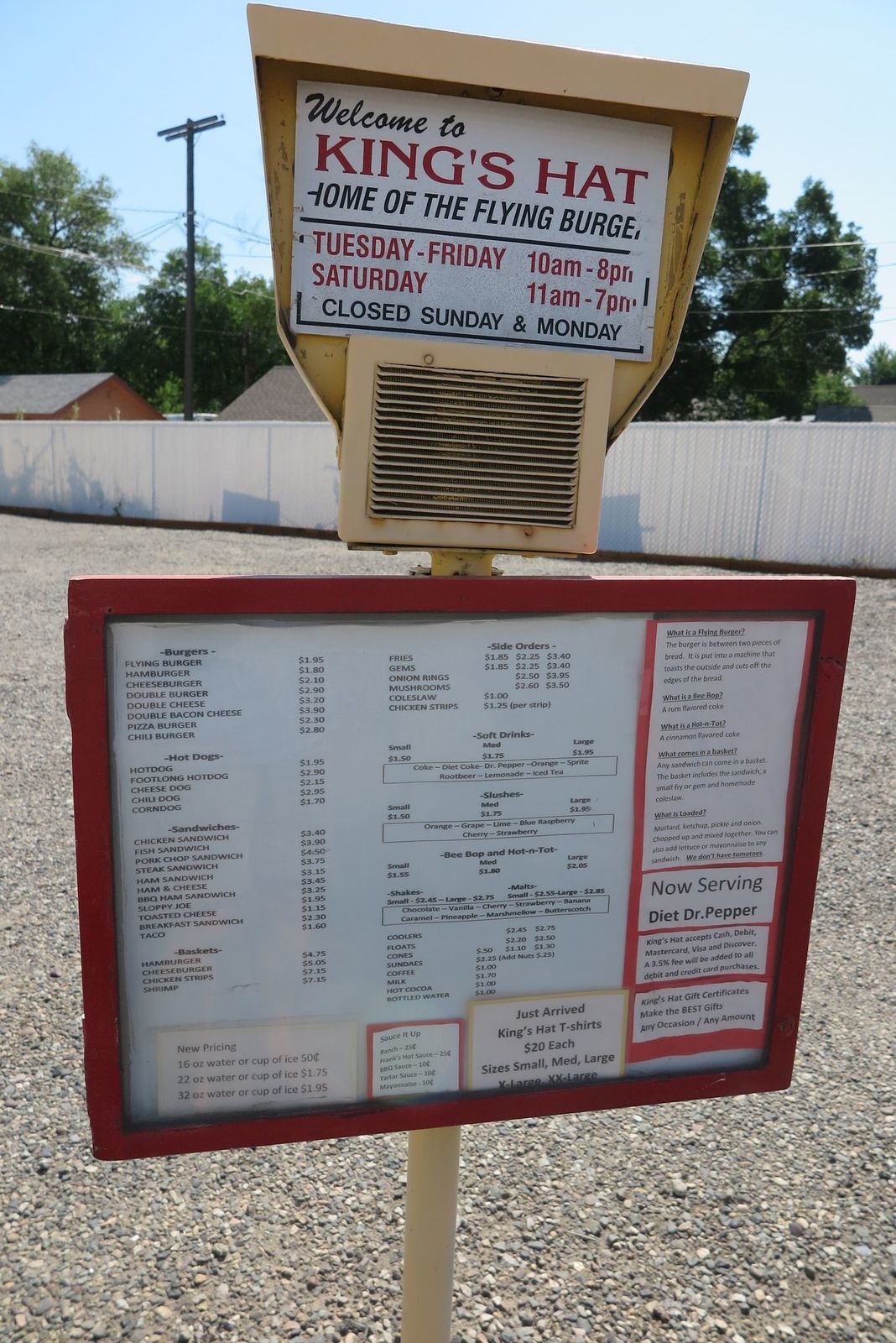 kings hat billings menu