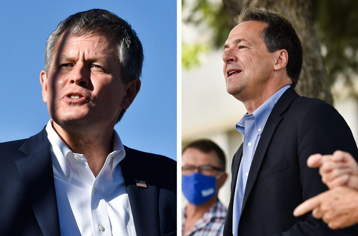 Candidates for U.S. Senate, Sen. Steve Daines, left, and Gov. Steve Bullock