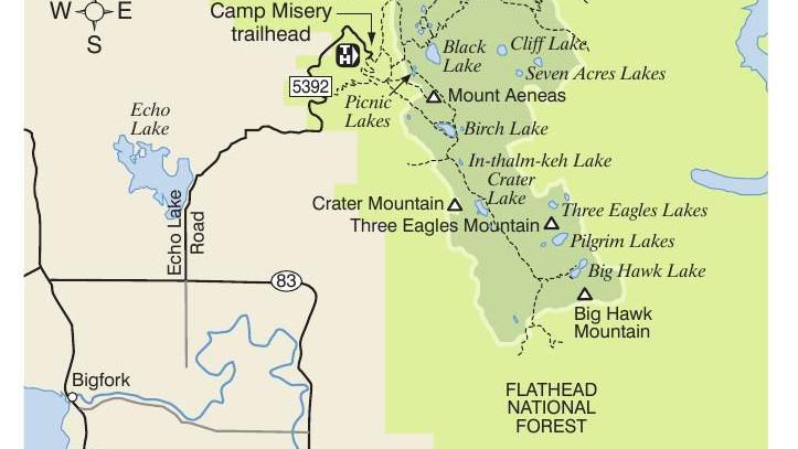 Jewel Basin Map Mtstandard Com Jewel Basin Trail Map