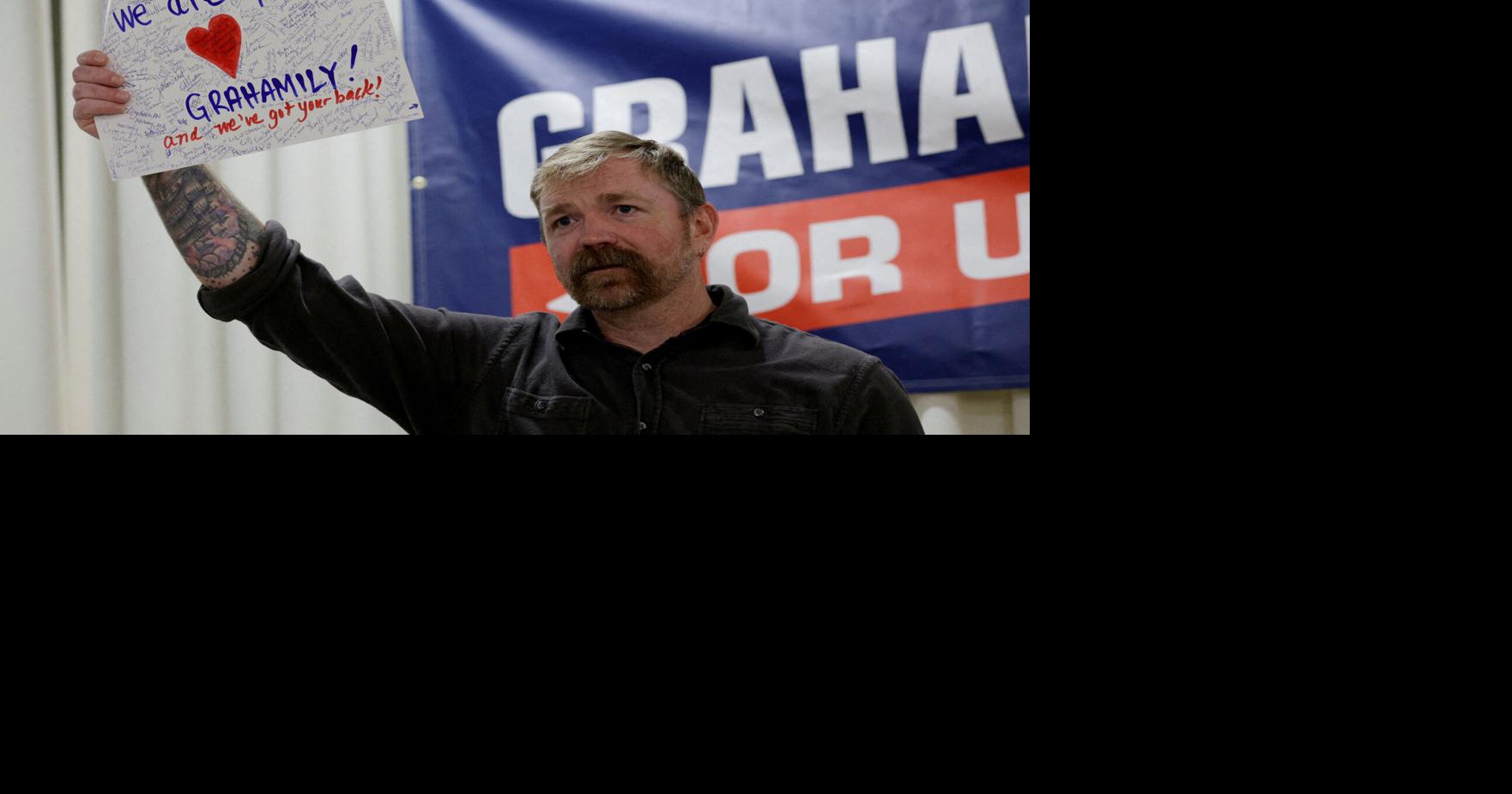 FILE PHOTO: Democratic candidate for U.S. Senate Platner campaigns in Portland