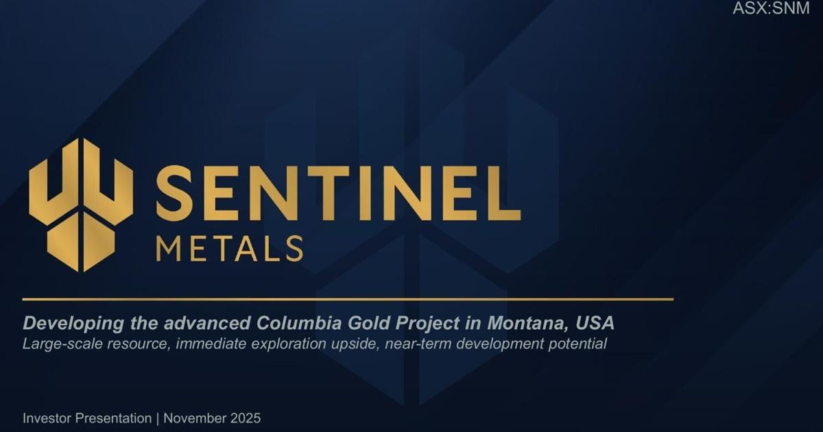 Sentinel Metals investor presentation