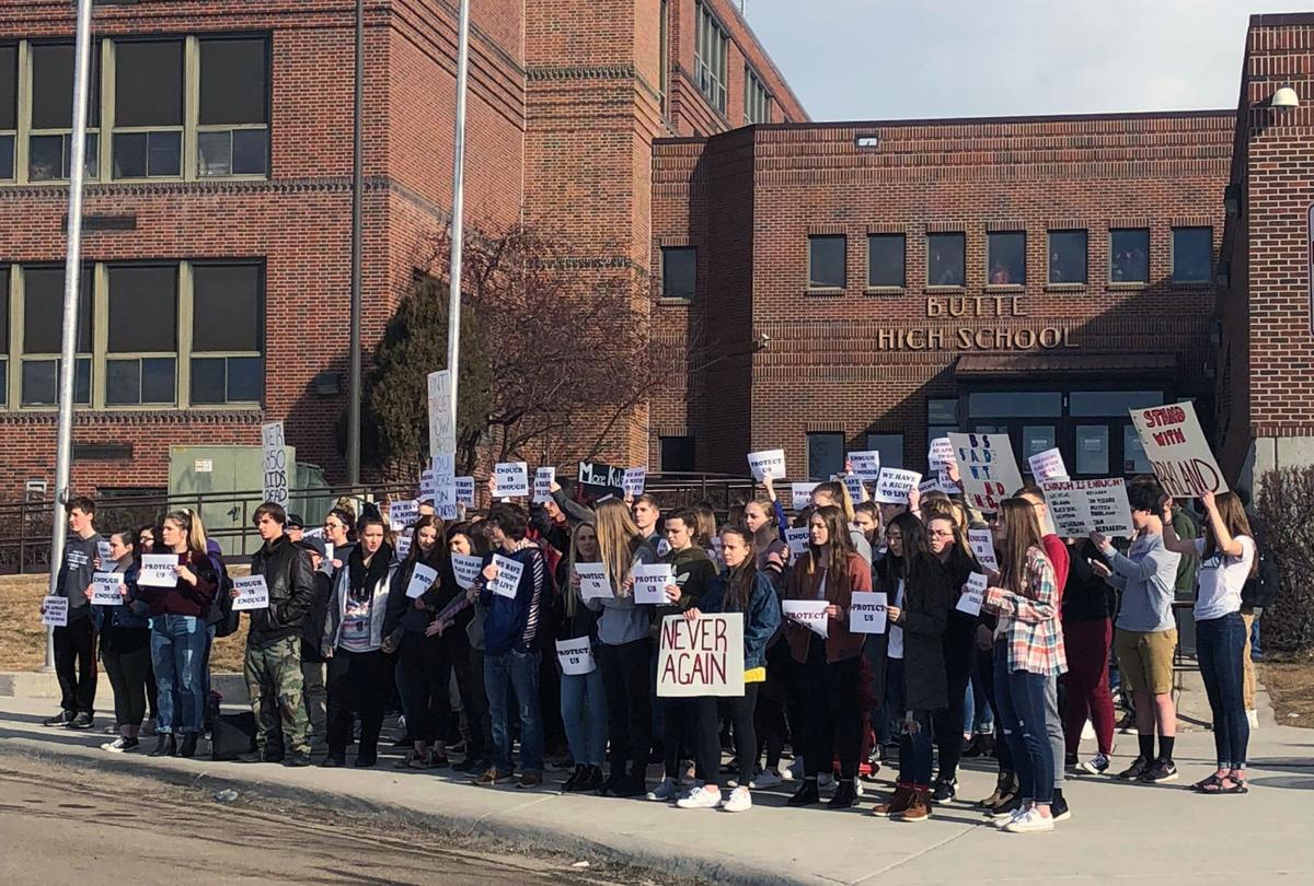 180 students walk out of Butte schools in solidarity with national