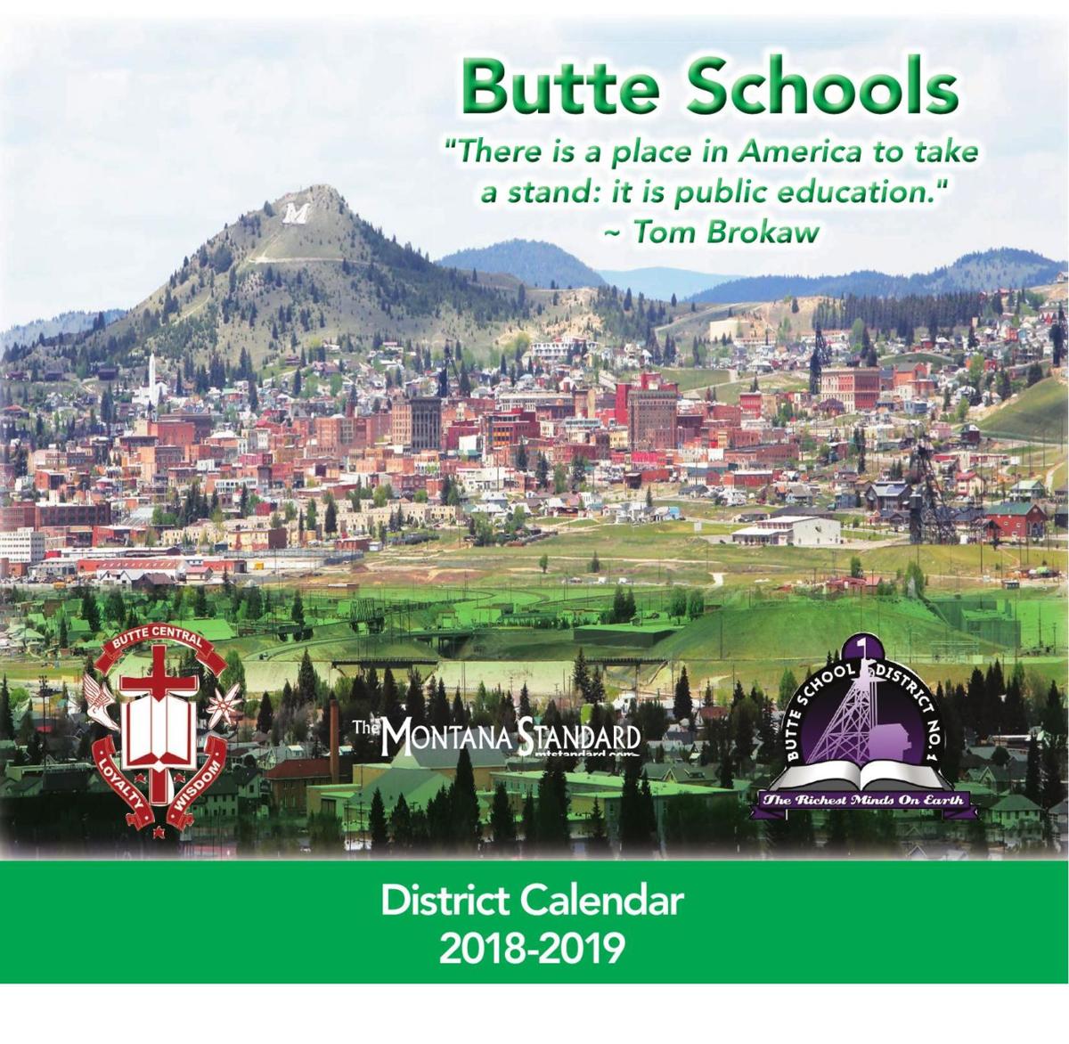 Butte School Calendar 20182019