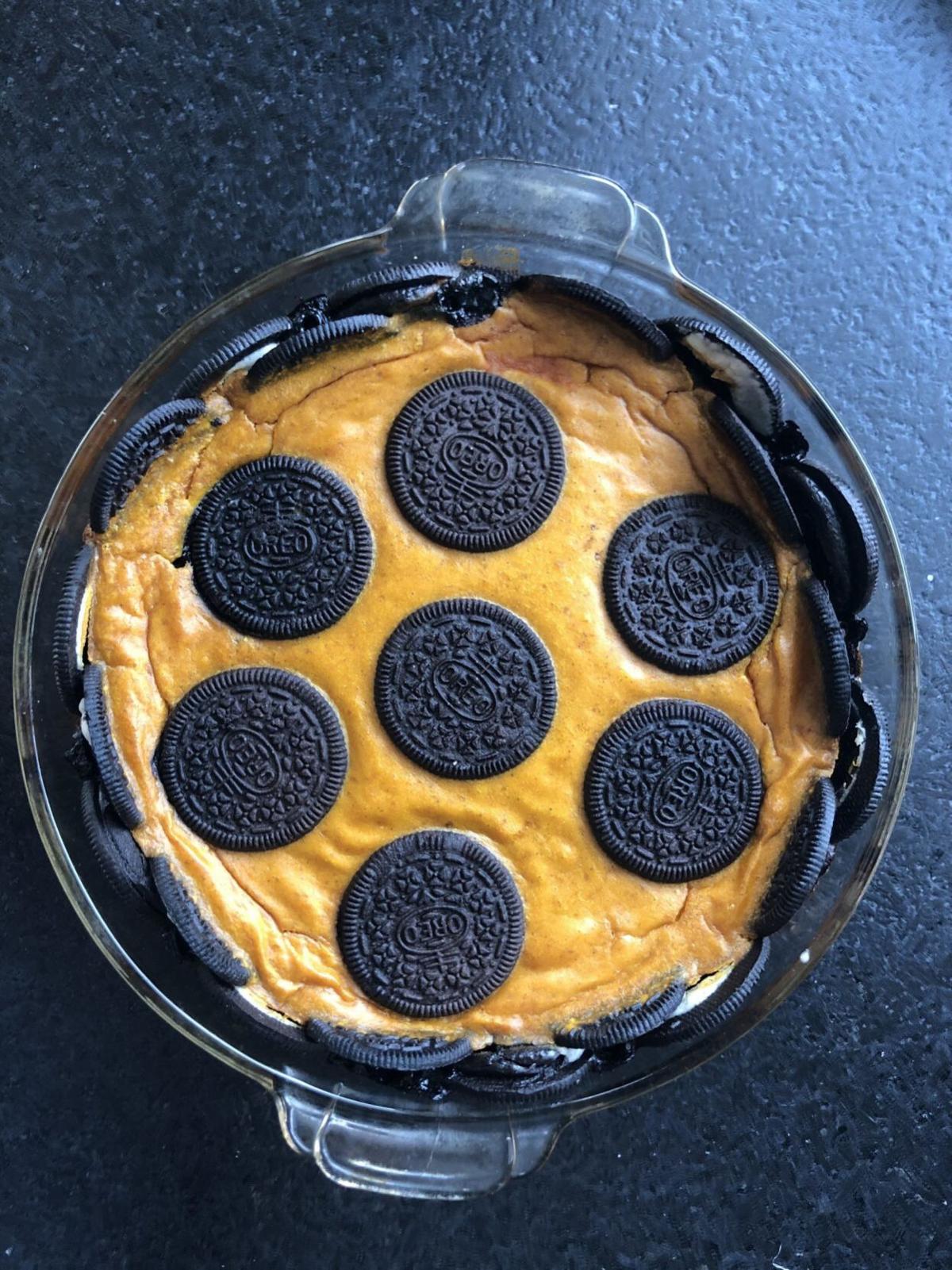 Oreo Crusted Pumpkin Pie Adventure in crust avoidance Food & Cooking