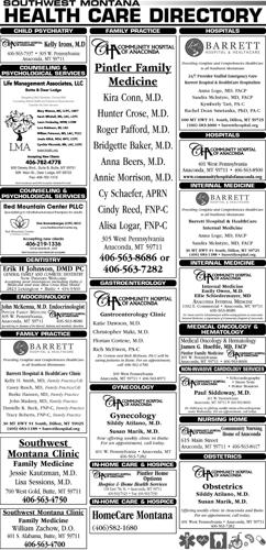 Medical Directory Listings Page 1