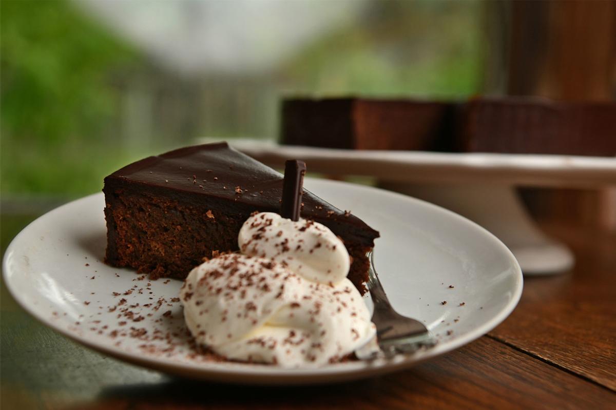 Flourless Chocolate Cake Gets An Extra Dose Of Cocoa With Ganache Topping Food Cooking Mtstandard Com And it tastes just as amazing as the ones that took. flourless chocolate cake gets an extra