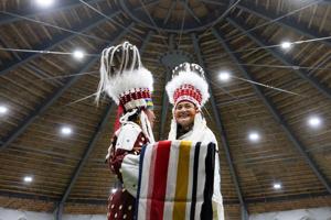 ‘Bigger than the Oscars’: Blackfeet Nation honors Lily Gladstone with stand-up headdress