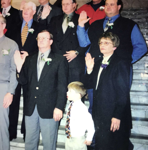 Judy Jacobson swearing-in