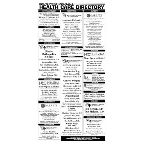 Health Directory Page 2