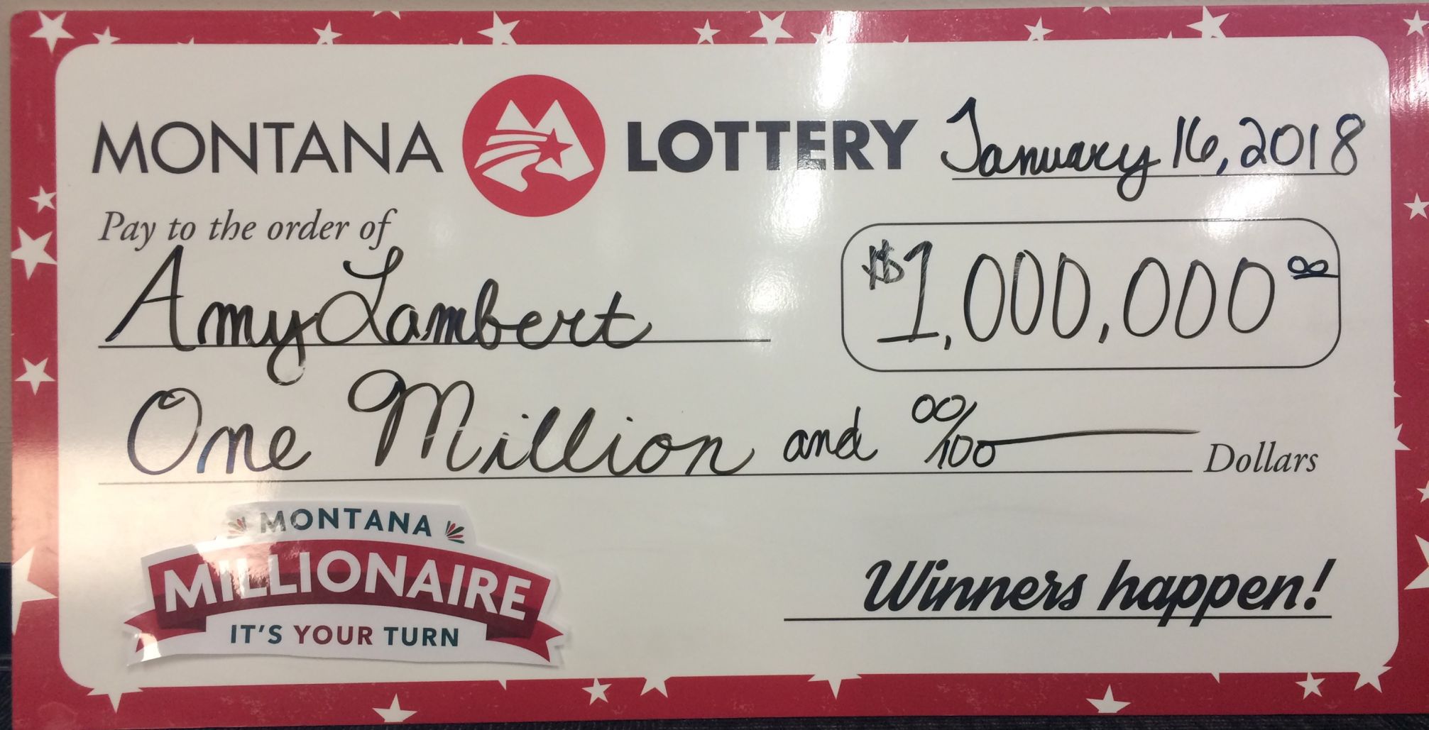 Butte Woman With $1 Million Lottery Ticket Steps Forward To Claim Winnings