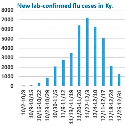 Flu cases on the decline in Kentucky, but still high | News ...