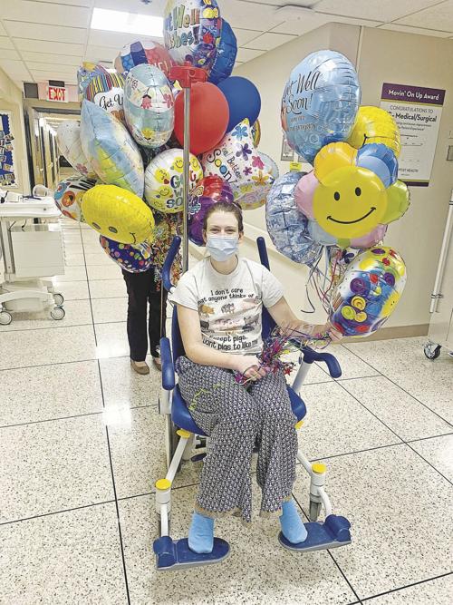 Yoder gives balloons to BHP patients