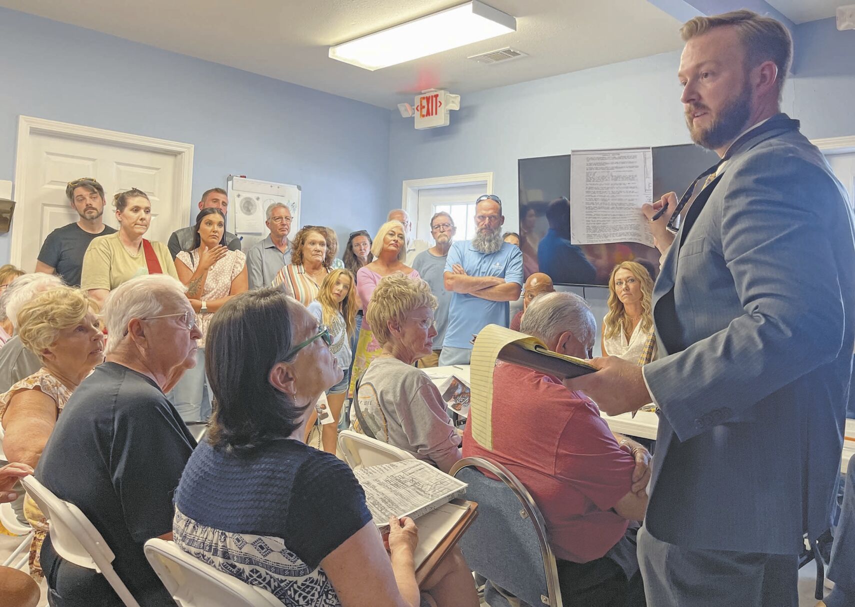 Enix Drive residents voice grievances over proposed group