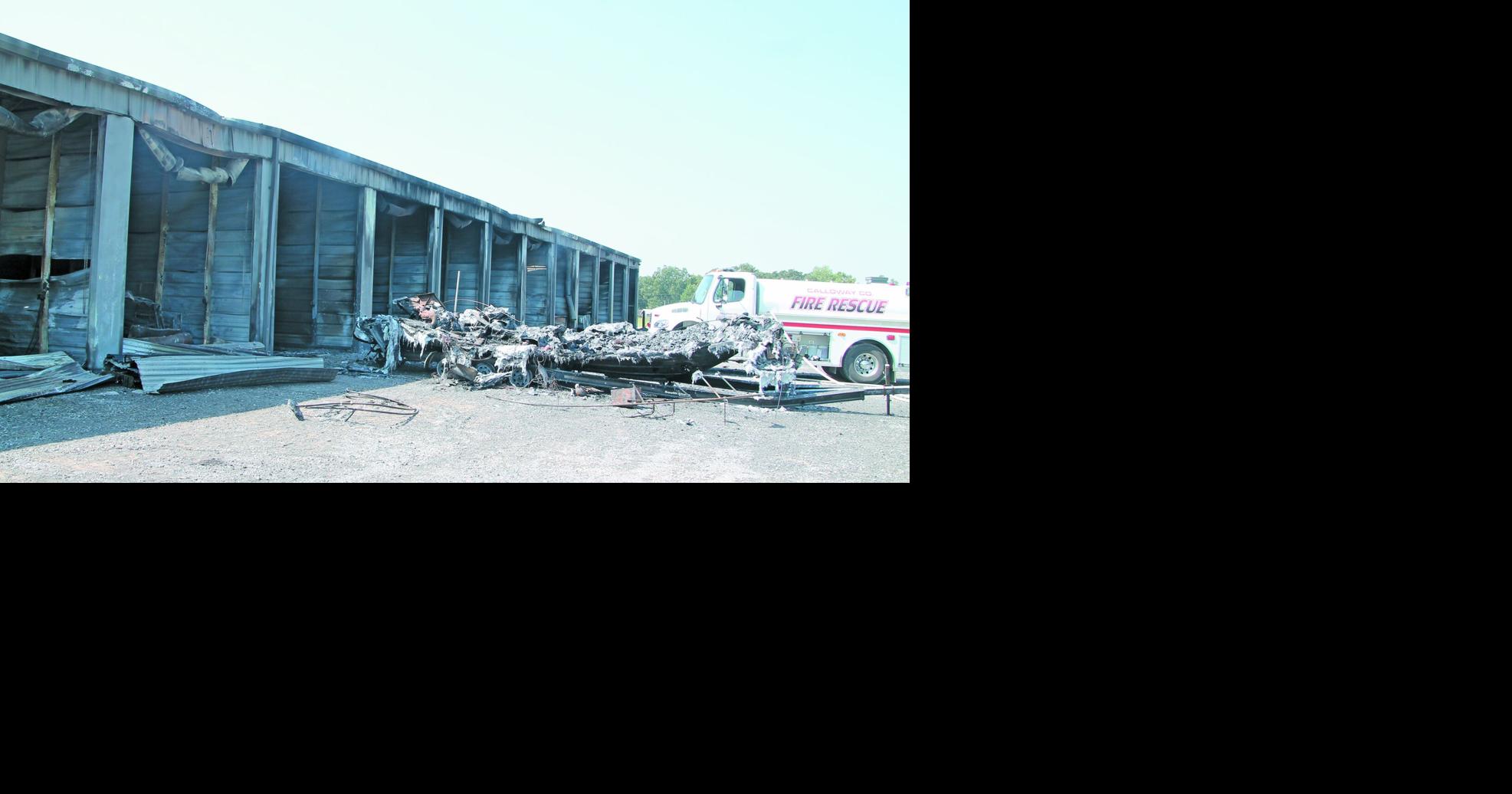 CCFR battles blaze at storage facility