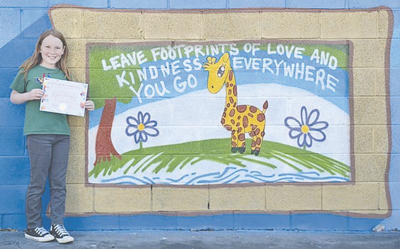 Children awarded for kindness mural designs
