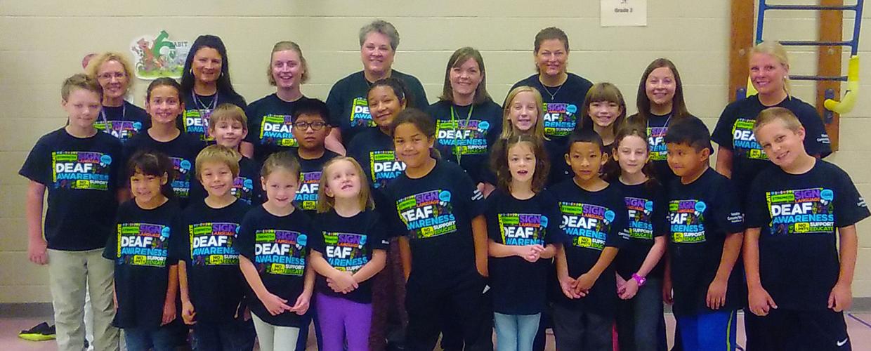 Raising deaf awareness at Mulberry Elementary