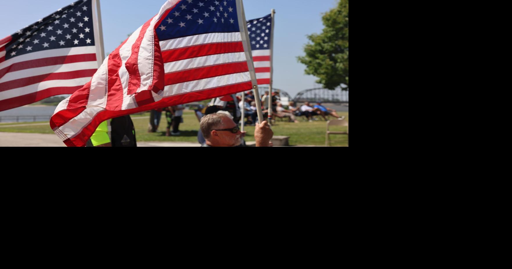 Davenport's Veterans Memorial Park adds statues, memorial wall, brick display