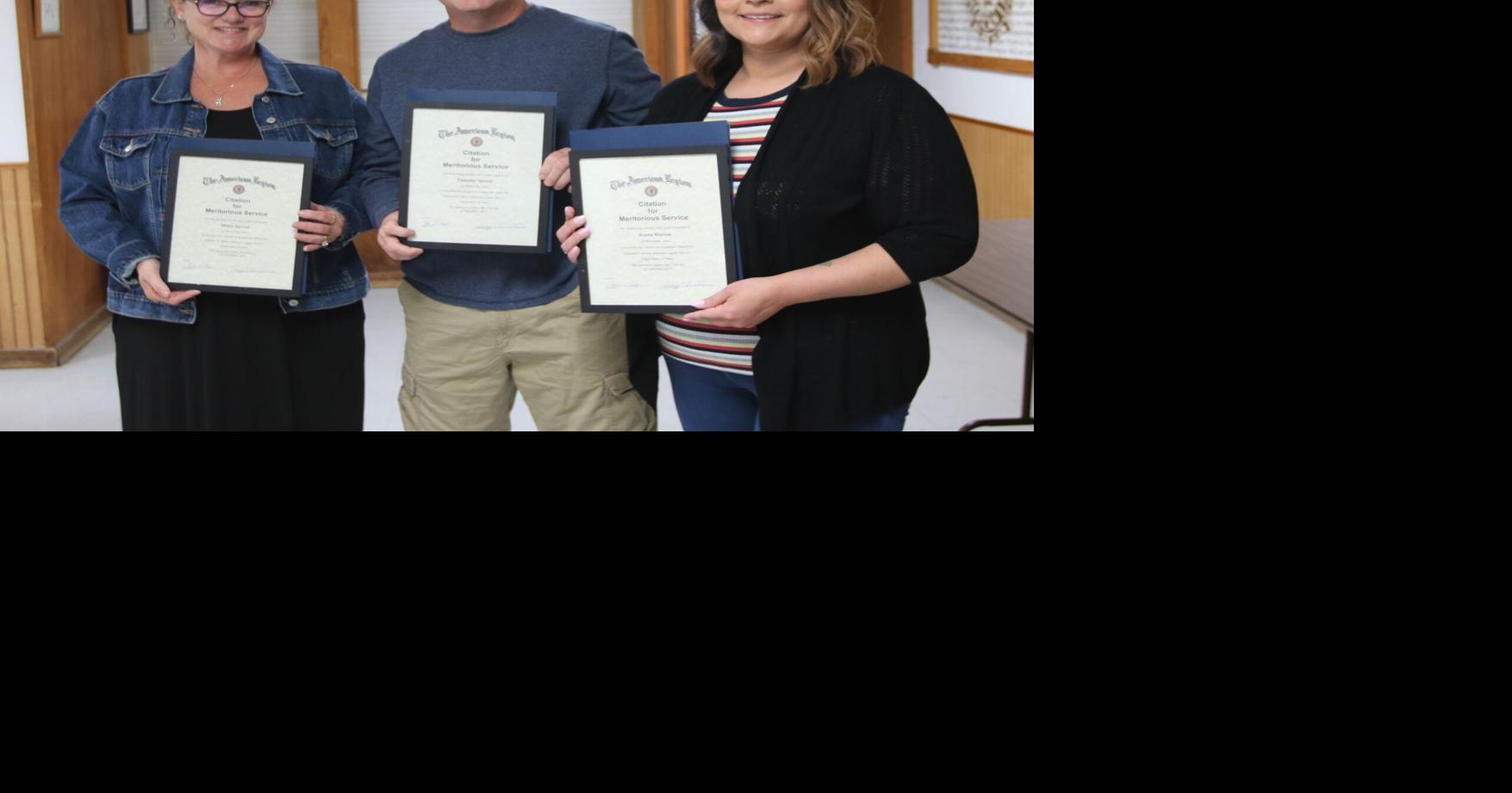 Three honored for saving life of American Legion member who collapsed in July