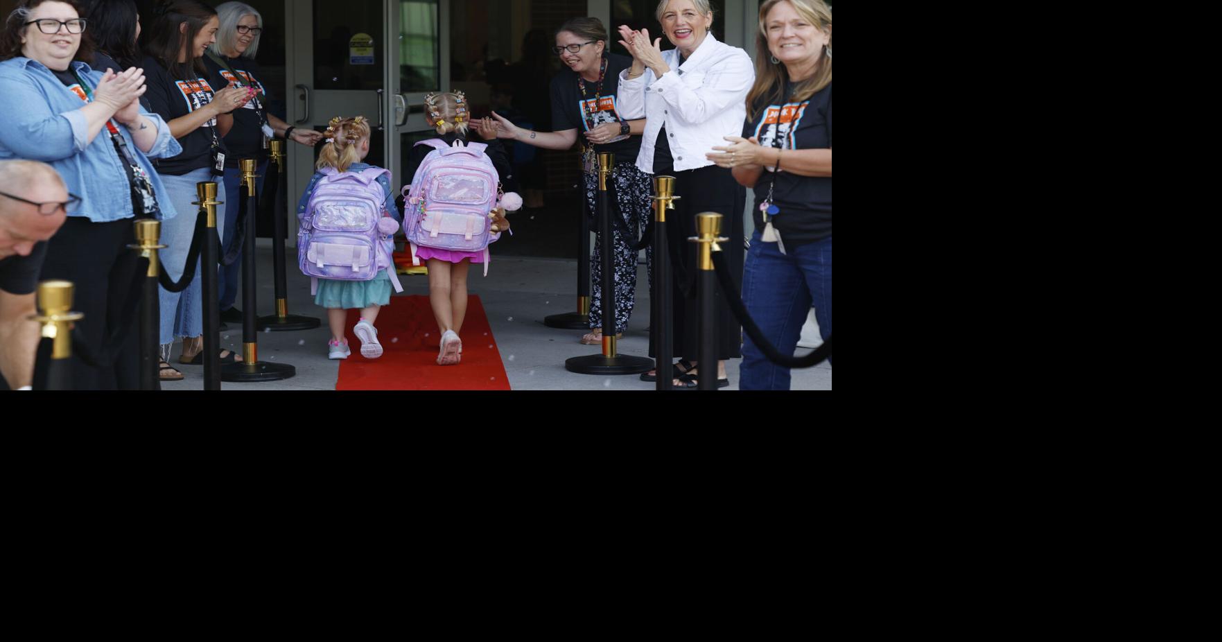 Mark Twain Elementary School starts school year with bubbles and red carpet