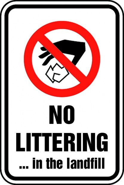 Local landfill could use 'no littering' sign | | muscatinejournal.com