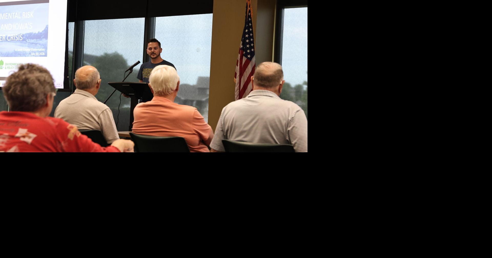 In Davenport, Iowa Environmental Council presents data on the state's cancer crisis