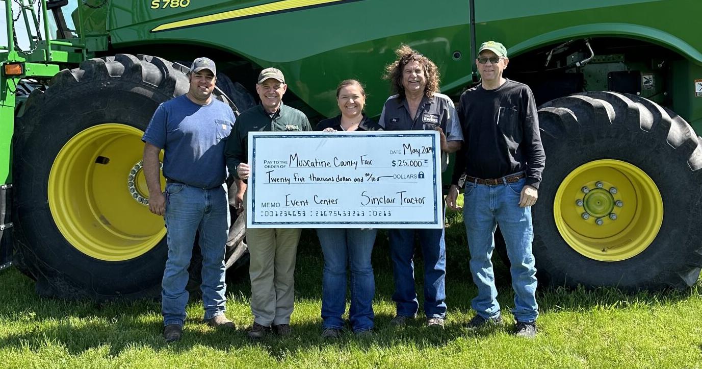Sinclair donates $25,000 to Muscatine County Fairgrounds event center - Vimarsana News