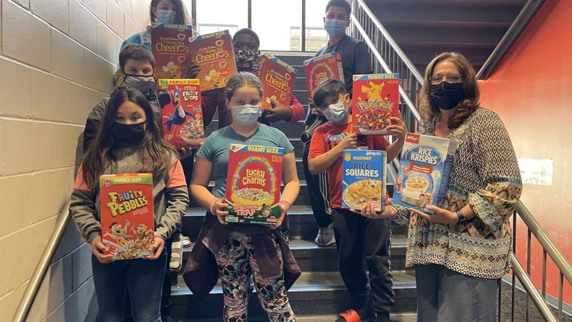 Jefferson Elementary in Muscatine uses cereal fundraiser to create “domino effect”