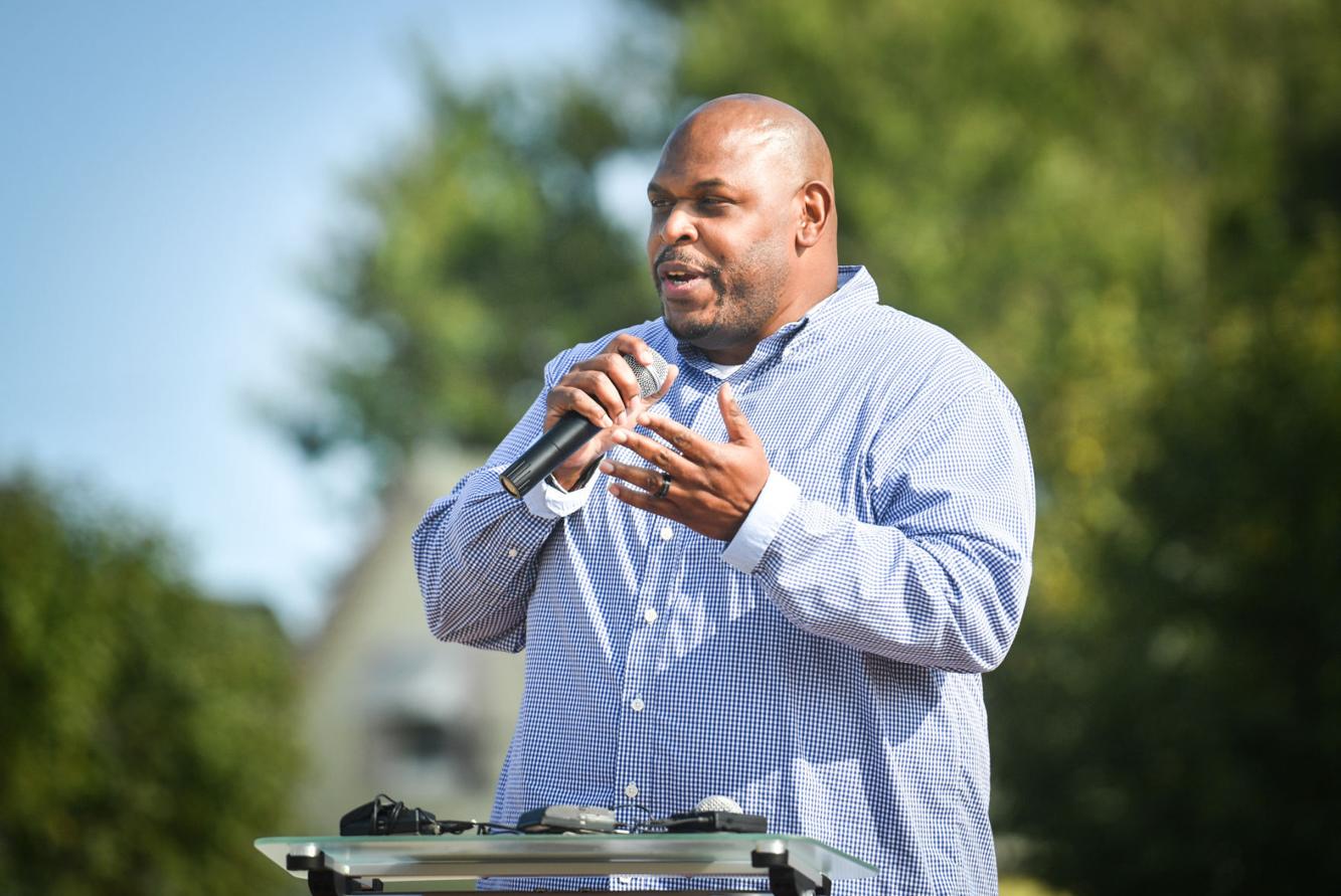 Photos Moses Robinson and Thurgood Brooks announce their campaigns