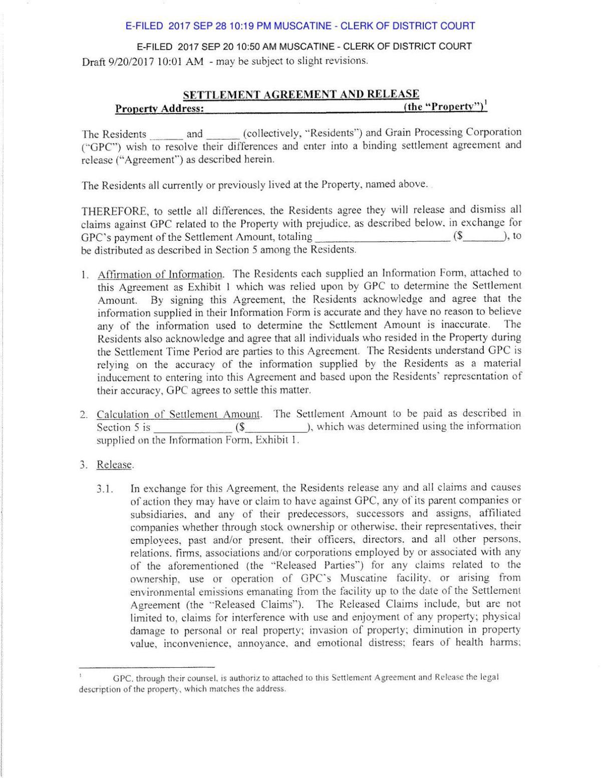Settlement Agreement Muscatinejournal Com