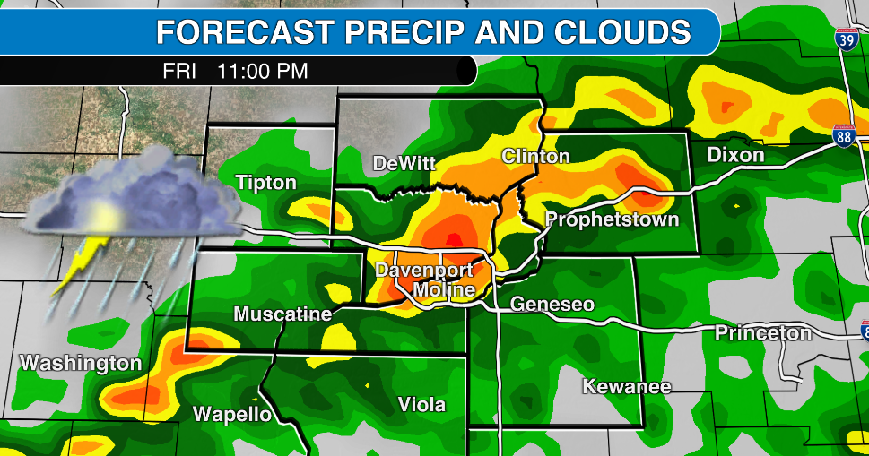 Severe storms possible in the Quad Cities Friday night