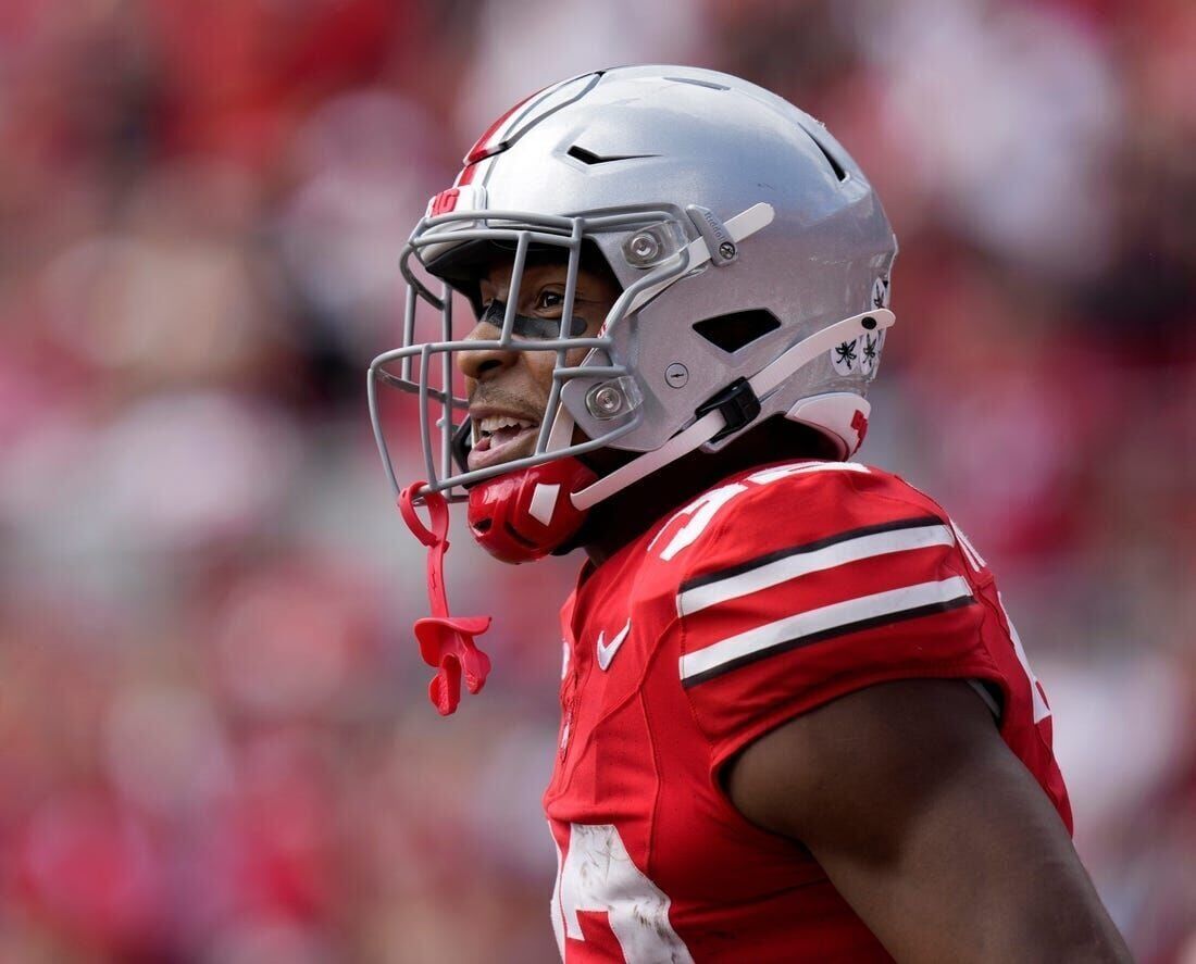 Ohio State's Marvin Harrison Jr. and Maryland's Mike Locksley