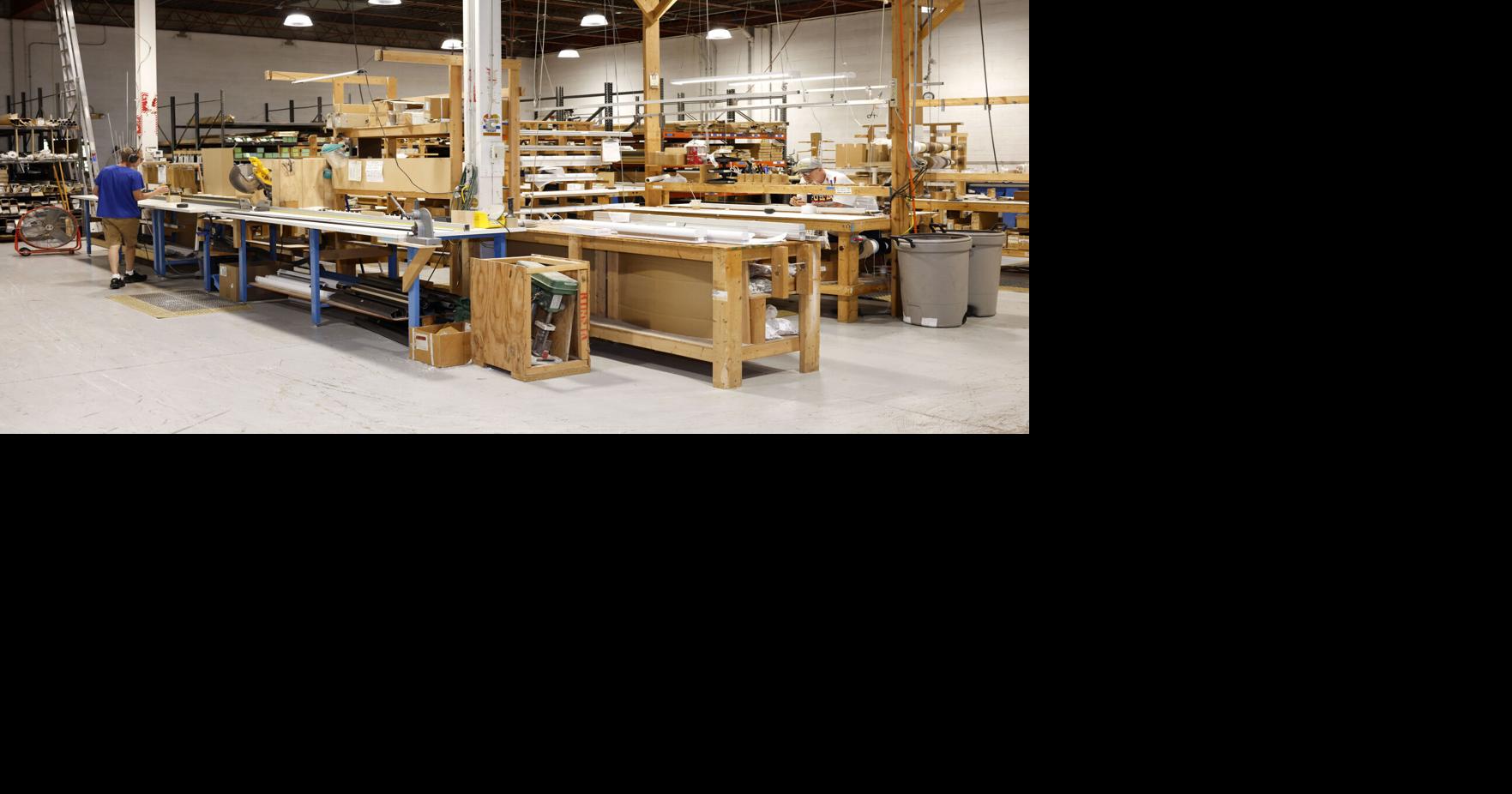 Gretchen at Work: Making window treatments at Great Plains Blind Factory