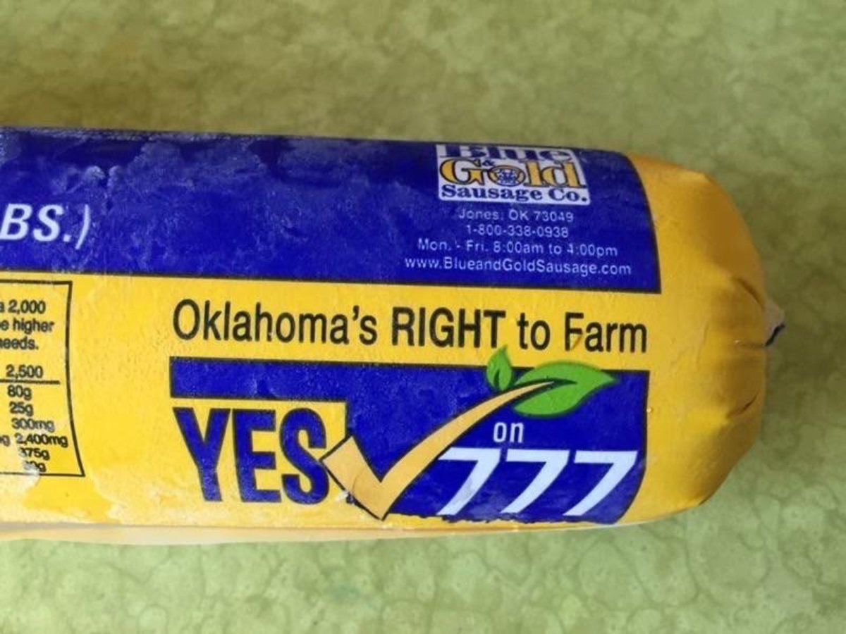 Blue Gold Sausage Co Abandons Wrapper Promoting SQ 777 Local News   57898eccba541.image 