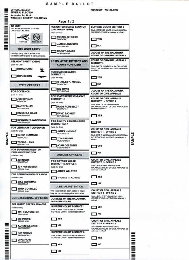 SAMPLE BALLOT — Wagoner County Precinct 730109.pdf