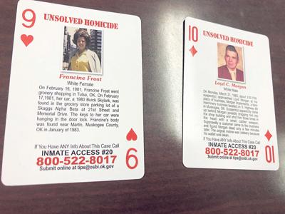 Osbi Releases Cold Case Information On Playing Cards News Muskogeephoenix Com - blox cards decks