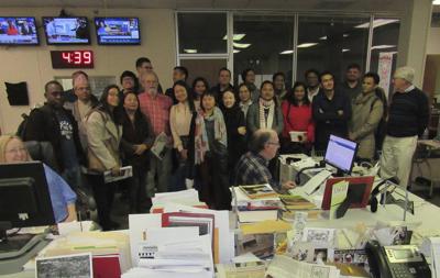 Journalists from around the world visit the Phoenix
