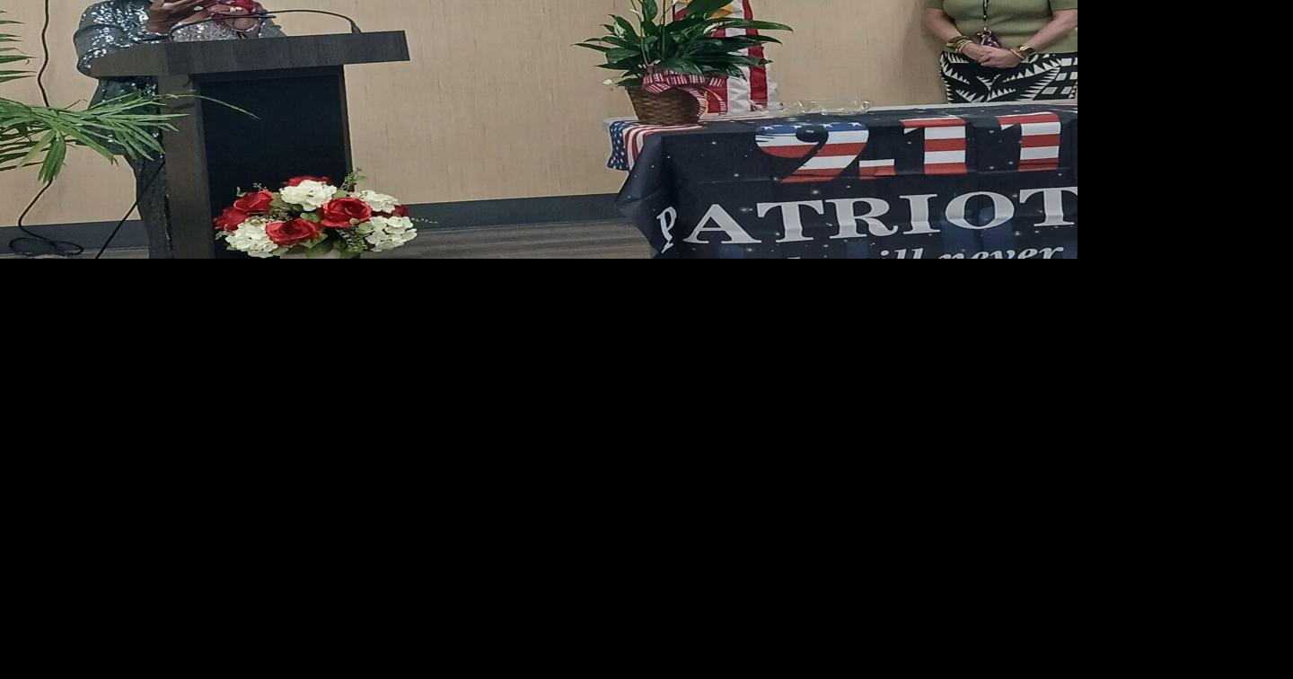 Effie Milam shares memory of her son, Major Ron D. Milam, at 9/11 ceremony