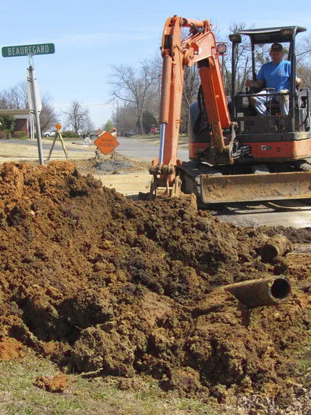 Installing new water lines