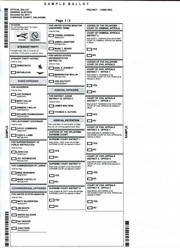SAMPLE BALLOT — Cherokee County Precinct 110004.pdf | | muskogeephoenix.com
