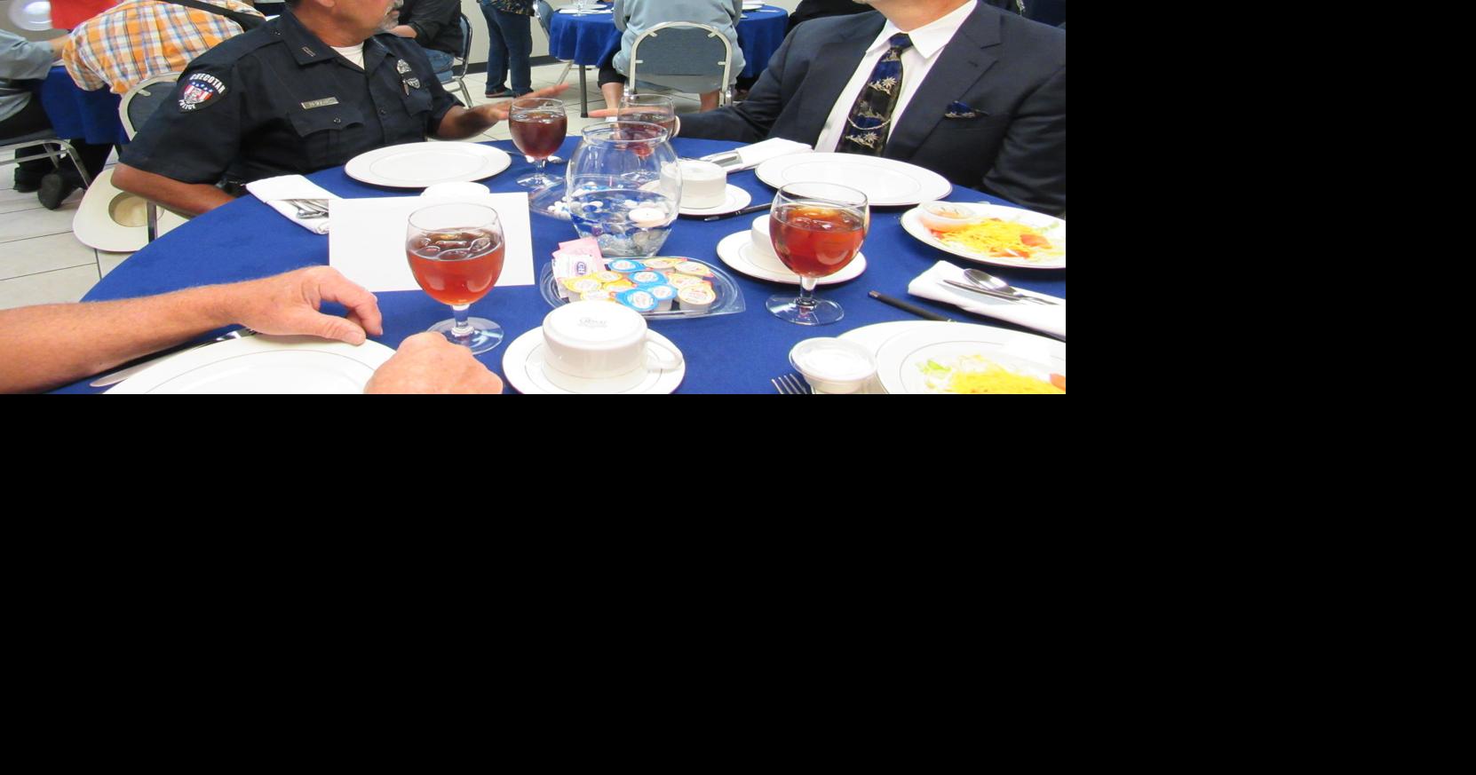 Checotah congregation thanks police with steak meal Local News