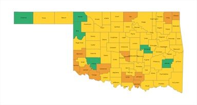 OSDH: Northwest Oklahoma sees more 'green' counties than rest of state, News