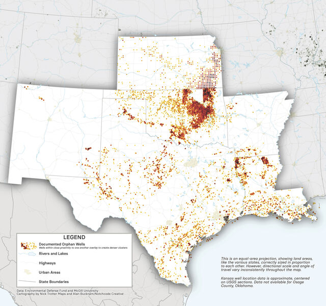 oil well locations in texas