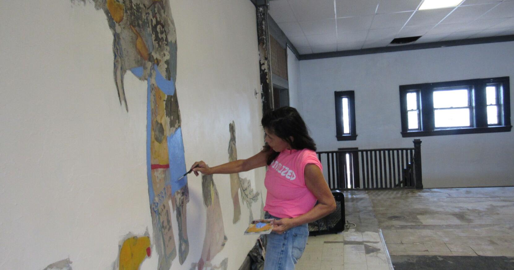 Native artist Dana Tiger restoring historic murals - Vimarsana News