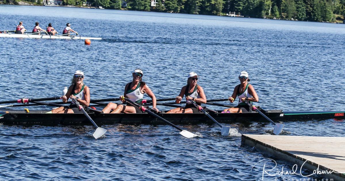 Rowing teams compete on Gull Lake for the Muskoka Fall Classic