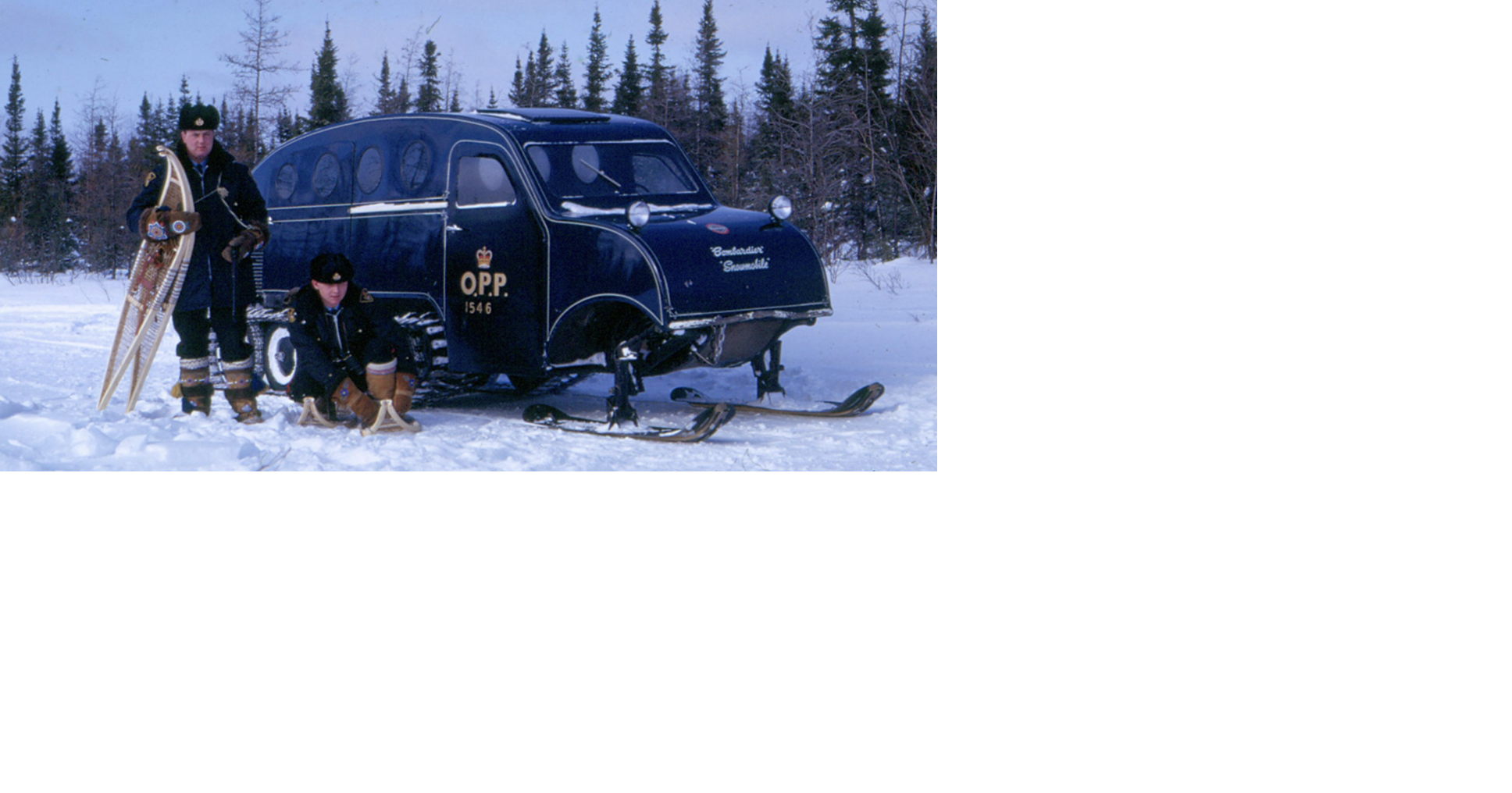 First snowmobiles used by OPP started in Bracebridge