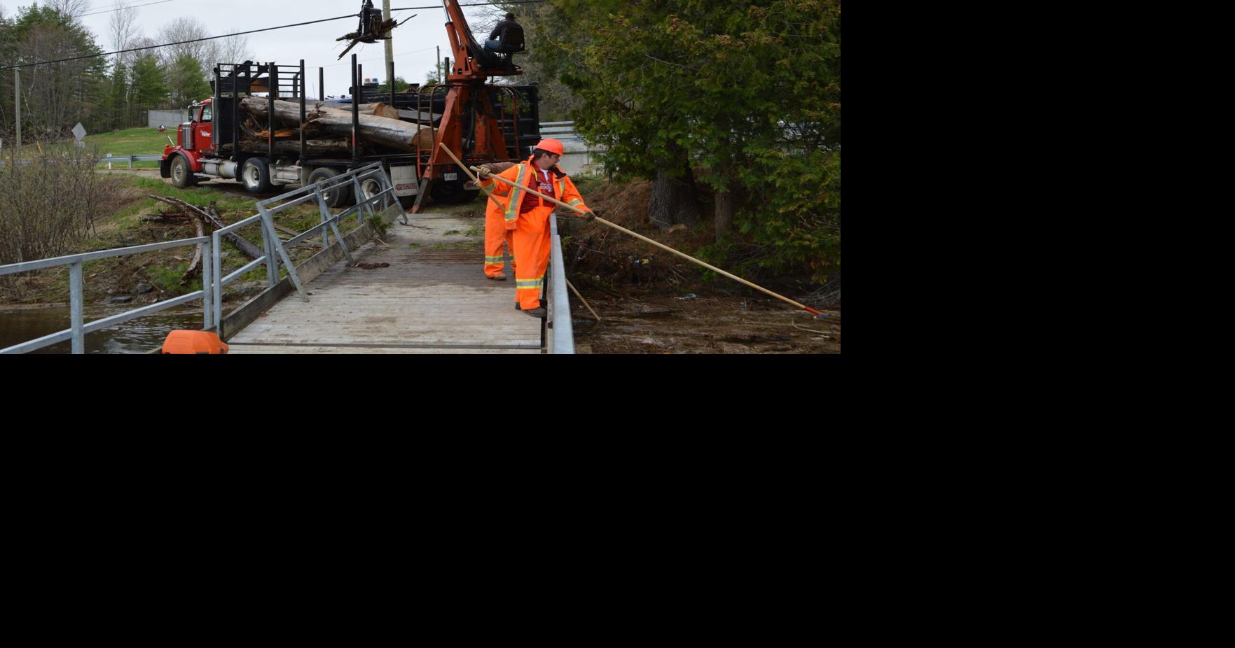 Flotsam and jetsam removed from river